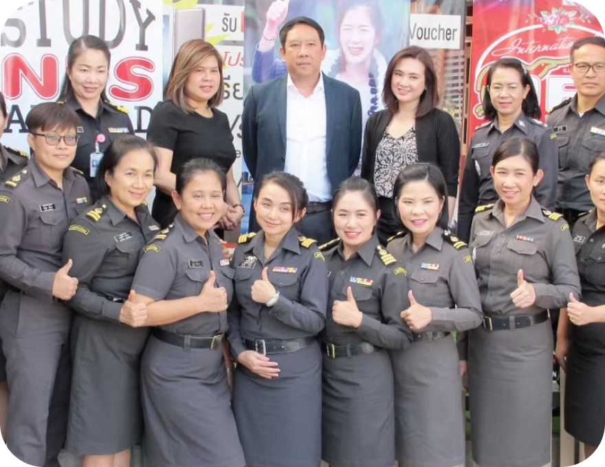 NES team with Chiang Mai Immigration officers